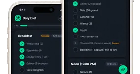 SmartDiet AI app screenshot — diet checklist and AI coach