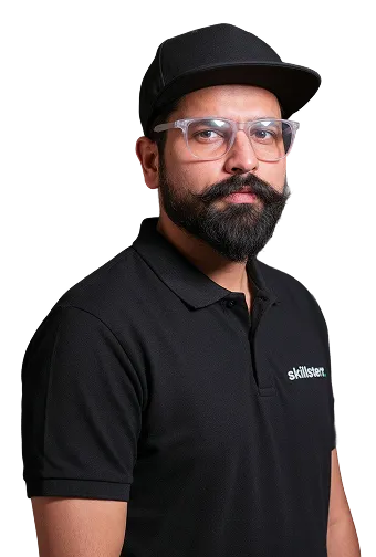 Student learning UI UX design in Hindi with Skillsterr